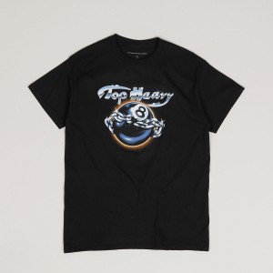 Top Heavy 8 Balled Tee Black